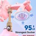 VICSEED Pink Phone Holders for Your Car, [True Military-Grade Shockproof Strongest Suction Power], 3-in-1 Dashboard Windshield Vent, Truck Boat Stand Cell Phone Mount for iPhone Android All Phones