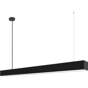 5570 4-FT Linear LED Light, 2.4G Remote Control Linear Pendant Light Fixture. Adjustable Color Temperature of 3000-6000K,Hanging, Office Shop Light,Black
