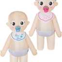 Sintege 2 Pcs Inflatable Baby Costume for Adult 96'' Funny Blow up Boy Girl Costume for Cosplay Gender Reveal Baby Shower Party