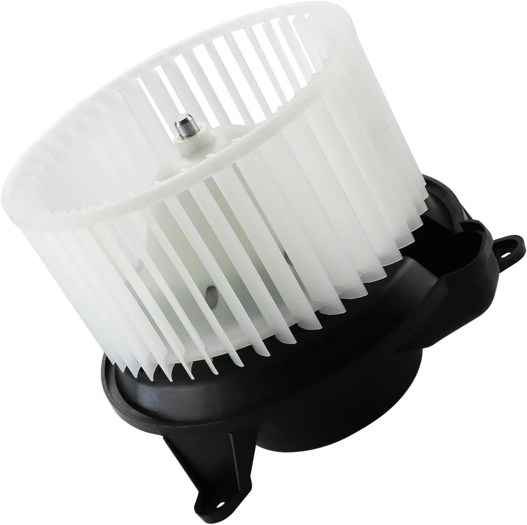 HVAC Blower Motor with Fan Cage (fits w/Custom Center Console) Replaces 700101 Fit for Chevrolet Silverado/GMC Sierra 2003-2007| Fit for Hummer H2 03-07 | 3 Bolt Mount Style