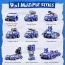 5-in-1 Transform Toys for Boys 4-6, Ideals Gifts for 3 4 5 Year Old Boys, Easy DIY Assembly, Toys for Boy, 3 4 5 6 Year Old Boy Birthday Gifts, 3 4 5 Year Old Boy Toys, Magnetic Robot Toys For Kids