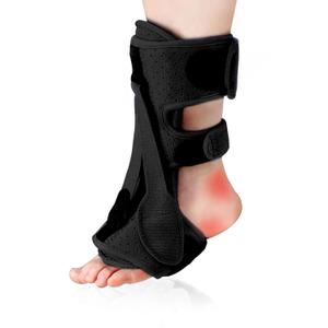 Plantar Fasciitis Night Splint, Night Splint Plantar Fasciitis for Women And Men, Upgrade Adjustable Splint Not Affect Sleep for Achilles Tendinitis Plantar Fasciitis Flat Arch Foot Drop (Black)