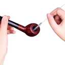 Flexible Drain Brush, Nylon Cleaner Double Ended Elastic Hose Pipe 67-inch and 2 PCS 8.2-inch Straw Cleaning Brush (Blue)