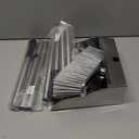 Metal Dustpan with Broom Set, Long Handle Stainless Steel Dustpan,Heavy Duty Standing Dust Pan with Teeth, Indoor Outdoor Up for Home Kitchen Lobby Room Office