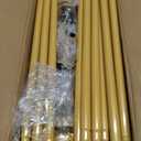8.2FT x 8FT Square Backdrop Stand Heavy Duty Gold Wedding Arch with Clamps