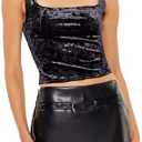 Forever 21 Women's Crushed Velvet Crop Top. Size XS