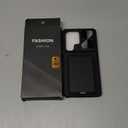 SSLOTSCASE for Samsung Galaxy S25 Ultra Case with Card Holder & Kickstand & Slide Camera Lens Cover, Silicone Edge Protection Rugged Heavy Duty Phone Case Cover for Galaxy S25 Ultra 5G 2025, Black