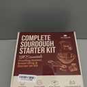 Superbaking Sourdough Starter Kit, 9" Splinter-Free Banneton Bread Proofing Basket Set with Non-Stick Silicone Dough Sling & Glass Starter Jar Kit, Sourdough Bread Baking Supplies, Sourdough Tools