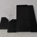 Tea Bag Storage Organizer, Natural Wood and Clear Acrylic, 4-Section Chest, 13.5x4.9x3.1 Inch, 80 Bag Capacity (Black)