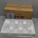 Wine Glasses Set of 12, 12oz Clear Red/White Wine Cup, Long Stem Wine Glasses for Party, Wedding and Home