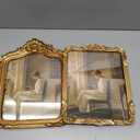 Chunful 2 Pcs Gold Picture Frames Vintage Antique Ornate Resin Photo Frames with Acrylic Front for Wall Hanging and Tabletop Photo Display Home Decor Wedding Favors(8 x 10 Inch,Retro)