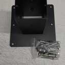 Ilyapa Black Mailbox Post Mount Base Plate Mounting Bracket - Works with Mailboxes - No Wood Required, Slides Over Bracket 43x4x4 - (8x8x7 in.)