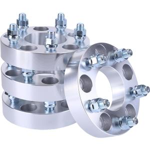 4PCS 5x4.72 Wheel Spacers 2 inch with 5 Lug for 5x120mm Hubcentric Wheel Adapters with 14X1.5 Studs 74mm Bore Wheel Spacer Adapters