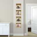 THE NISHA 4 PC Pack Art Magic Pictures Peel and Stick 3D Vinyl Removable Wall Sticker Decals DIY Sticky Backsplash (Lighting Spots), Yoga and Painted Vases 470