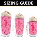 3 Pack Reusable Sleeve for Iced Coffee Cup, Coffee Neoprene Sleeve for Iced&Hot Drinks, Coffee Sleeve Compatible with Starbucks, Dunkin Coffee Cup. (Cowgirl)
