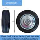 Griddle Accessories for Blackstone 22" 28" and 36" Griddles Wheels Replacement, 4 Inches Wheels Griddle Replacement Parts for Blackstone Griddles, 2PCS