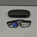 Blue Light Blocking Reading Glasses Readers Spring Hinges Sturdy Retro Style Rectangle TR Frame Unisex Black +3.00