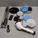 Electric Spin Scrubber, PX7 Waterproof for Floor Tub Tile Car, O-White.