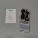 COMSOON Bluetooth AUX Adapter for Car, Noise Reduction Bluetooth Receiver for Music/Hands-Free Calls, Wireless Audio Receiver for Home Stereo/Speaker, 16H Battery Life/Dual Connect (Black/Pink)