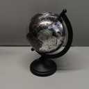 Rely+ 5" World Globe With Sturdy Metal Stand (NOT PLASTIC!) - Desktop Globes For Home Desk Table Office Decor - Book Shelf Decor Globe - 5 Inch - Metallic Black