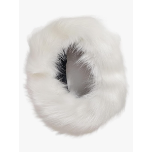 Mangroo Winter Warm Faux Fur Hat Fluffy Emptyless Beanies Cap with Ear Protective Ushanka Bomber Hats White