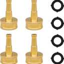 Hose Jet Nozzle High Pressure Hose Nozzles For Garden Hose, Ght 3/4 Brass Sprayer Nozzle Heavy Duty Power Washer Attachment For Cleaning, 2 Inch