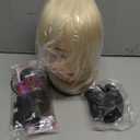 Beauty Star Mannequin Head with 80% Real Human Hair, Doll Head for Hair Styling, Cosmetology Training Manikin Practice Head with Clamp Stand and Braiding Kit (Suitable for Straightening, Curling) (White)