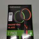 2-Set 75mm Hand-Held Reading Magnifier with Non-Slip Rubber Grip, Good for Senior Users, Hobby Exploring & Scientific Activities