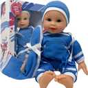 The New York Doll Collection 11 inch Soft Body Baby Doll in Gift Box - 11" Baby Doll Toy for Kids, Boys, Girls and Toddlers - Baby Doll Pacifier Accessory Included (Boy)