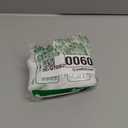 1Pcs White Sheer Valance Curtains 51.2 x 23.6 Inch, Beaded Swag Valances for Windows Living Room Kitchen Bedroom Bathroom, Short Top Farmhouse Valance Curtains with Rod Pocket Tassel Voile