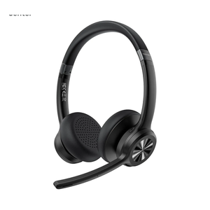 TECKNET Wireless Headset, Bluetooth Headset with Noise Cancelling Microphone  Rechargeable Bluetooth V5.2 Headphones, 50H Playtime & Mic Mute, On Ear Headphones for Trucker/Remote Work/Call Center