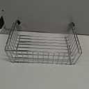iDesign Classico Metal Over the Cabinet Kitchen Bakeware Organizer Basket for Cutting Boards, Baking Sheets, Pans, 13.73" x 5.18" x 14.2" - Chrome