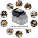 Biswaye ML18DL Adapter Compatible with Dewalt 20V Max Tools, Compatible with Mil-Waukee M-18 18V Lithium Battery to Replacement for DeWalt 20-Volt MAX Lithium Battery