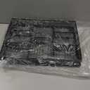 Marbrasse Desk Drawer Organizer, Metal Mesh Drawer Organizer Tray with 5 Adjustable Compartments,Desk Organizers and Accessories for Home,Office,Kitchen,Makeup,Vanity (Black)