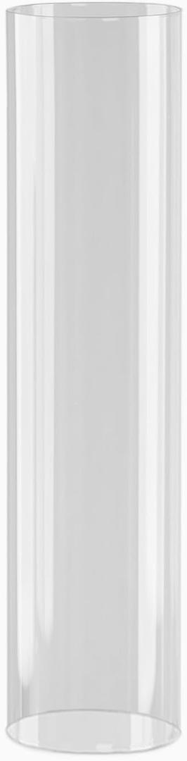 2 Pcs Clear 20 inches Open End Cylinder Glass Hurricane Candle Shade Tubes | 20" Chimney Cylindrical Candle Holder Sleeves for Wedding Party Events Reception Centerpiece Home Decorations Supplies