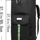 laundry bag backpack,extra-large heavy duty laundry bags,laundry backpack for college students,drawstring closure (Black Laundry Backpack Bag)