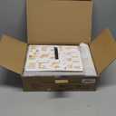 Sunhoo Bread Box for Kitchen Countertop Wooden Bread Storage Container Bin 2 Layer Breadbox Holder Large Capacity Keeper Vintage Farmhouse Food Organizer Pantry Shelf Acrylic Window (Brown)