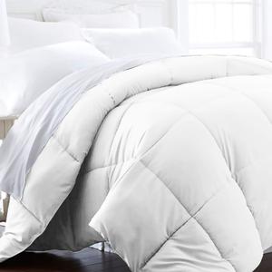 Becky Cameron Beckham Hotel Collection Full/Queen Size Comforter - 1600 Series Down Alternative Home Bedding & Duvet Insert - Pure White