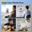 6 x Suction Phone Case Mount, Phone Sticky Grip for iPhone and Android, Adhesive Phone Accessory, Hands-Free Mirror Shower Phone Holder for Videos and Selfies (Hot Pink) (Single Sided)