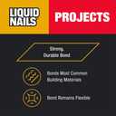 9 x Liquid Nails 10 oz Interior Projects Latex Construction Adhesive Tan