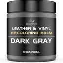 Leather Recoloring Balm,10oz Leather Color Restorer Leather Repair Kit for Furniture Car Leather Scratch Remover, Dark Gray Leather Color Restorer for Couches,Leather Dye Paint for Faded