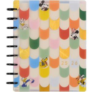 Happy Planner Disney Disc-Bound 12-Month Academic Planner, July 2025June 2026 Planner, 3 Extra Months, 2 Sticker Sheets, Classic Size, Vertical Layout, Mickey Mouse & Friends Theme, Current Classroom, 7" x 9.25