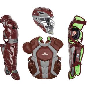 All-Star S7 Axis for Adults - Baseball Catching Equipment Kit (Catching Helmet, Chest Protector, Leg Guards), NOCSAE Standard (16.5", MA)