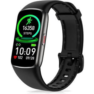 Zeacool Fitness Tracker with 24/7 Heart Rate, Blood Oxygen Sleep Monitor, 123 Sports Modes Calories Smart Watch,IP68 Waterproof Step Counter Activity Trackers Health Pedometer for Women Men (Black)