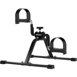 Pedal Exerciser Mini Exercise Bike Lightweight Portable Floor Peddler for Leg & Arm Workout
