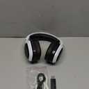 Ozeino 2.4GHz Wireless Gaming Headset for PC, Ps5, Ps4 - Lossless Audio USB & Type-C Ultra Stable Gaming Headphones with Flip Microphone, 40-Hr Battery Gamer Headset for Switch, Laptop, Mobile, Mac (Black and White)