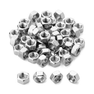 Bates Stainless Steel Hex Nut, 5/16-18, 50 Pack - Stainless, Metal, Hardware Nuts