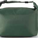 Lunch Bag Lunch Box for Women Men, 0.24lb Ultra-Lightweight Insulated Lunch Tote, Compact Lunch Cooler for Work Office, 9.6x5.7x8.6 Inch,(green)