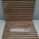 Upgraded Wood Slat Wall Panels, 23.82" 23.62" Soundproof Panels for Interior Wall Decor, 2 Pack Acoustic Panels for Wall - Sound Absorbing Wood Panels for Home, Studio, Office, (Walnut)