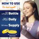 Vitamatic Icelandic Cod Liver Oil 1250 mg, Lemon, 120 Softgels, Made in USA